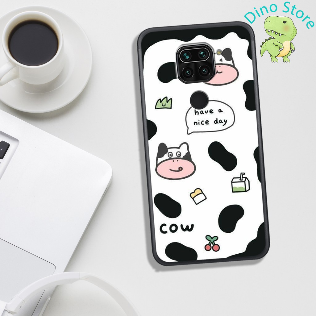 ỐP LƯNG XIAOMI REDMI NOTE 9/REMI NOTE 9S, IN HÌNH CHÚ BÒ SỮA CUTE.