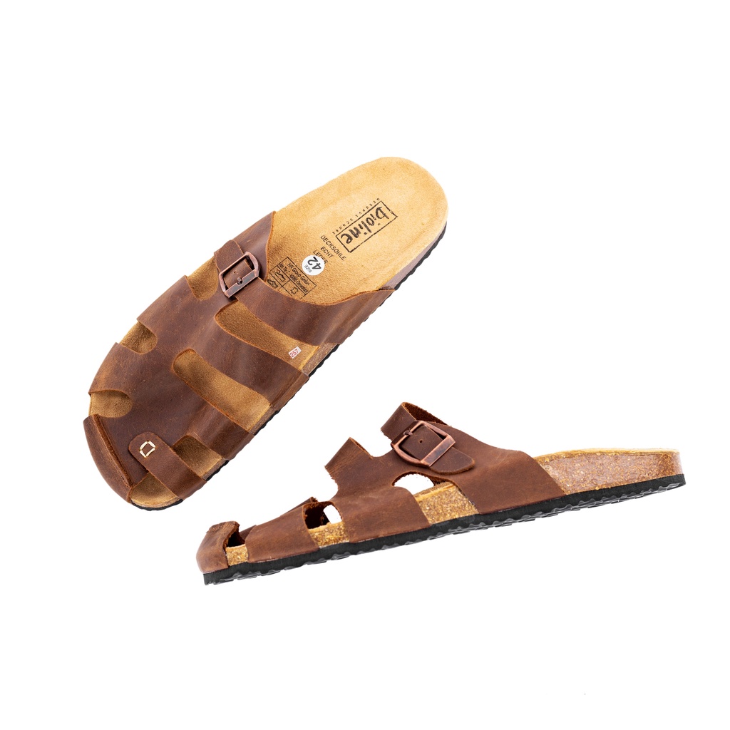 Dép rọ Da Bò Thật nguyên tấm dòng UNISEX xuất khẩu châu âu Biken Bioline