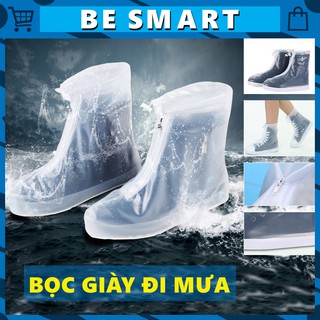 Bọc Áo Mưa Cho Giày Dép Tặng Kèm Gót Chống Đau Chân Besmart