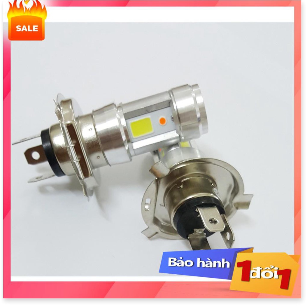 [Top sale] - Đèn pha xe máy led 3 chân H4/E01C siêu sáng