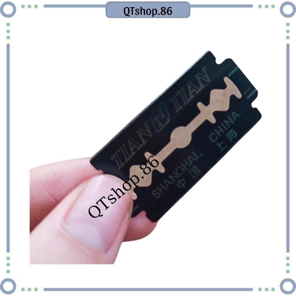 Hộp 10 lưỡi dao cạo râu thay thế sắc bén, không rỉ