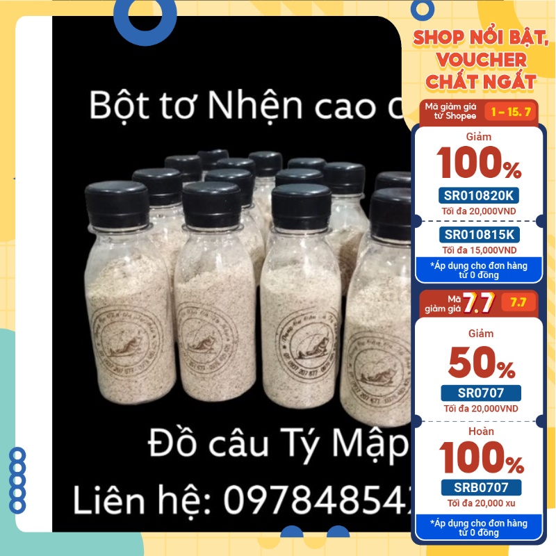 BỘT TƠ NHỆN CÂU ĐÀI GIÁ RẺ-DÙNG CHO CÂU ĐÀI