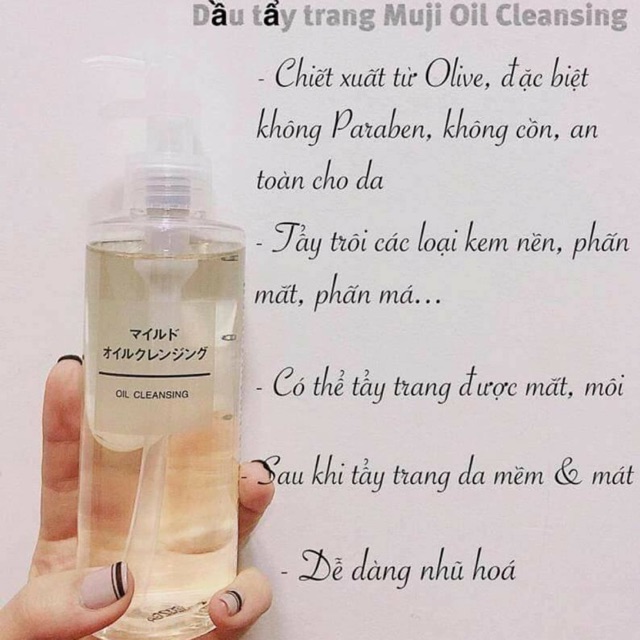 (Bill-sẵn) Dầu tẩy trang Muji Nhật Bản 200ml