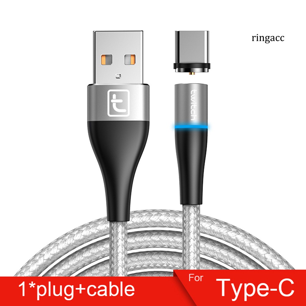 【RAC】Magnetic Micro USB Type C Quick Fast Charging Cable for iPhone Android Phone