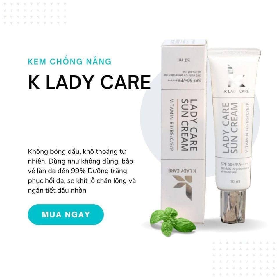 K Lady Care Sun Cream - Kem Chống Nắng Dưỡng Da SPF50+/PA++++