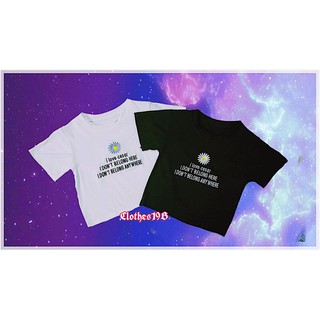 Áo croptop in hoa cúc trắng - acthct