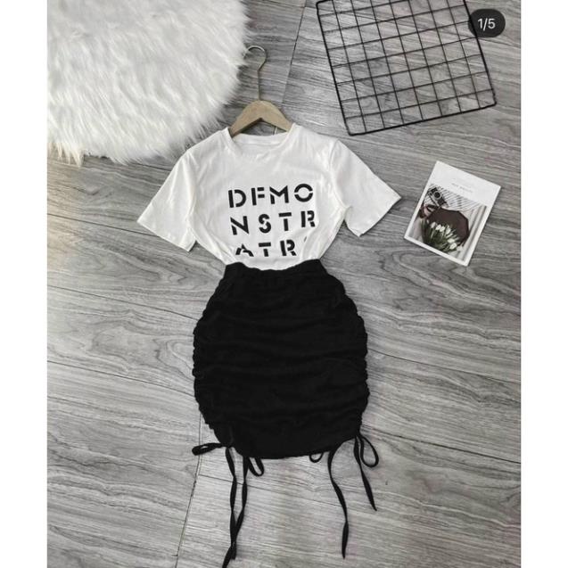 CHÂN VÁY RÚT DÂY HAI BÊN ÔM BODY ( KÈM QUẦN TRONG) CÓ 4 MÀU [Hàng Siêu Cấp] | BigBuy360 - bigbuy360.vn