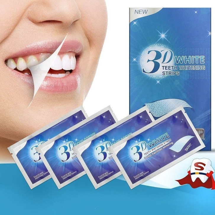 Miếng dán gel 3D vệ sinh làm trắng răng chuyên dụng