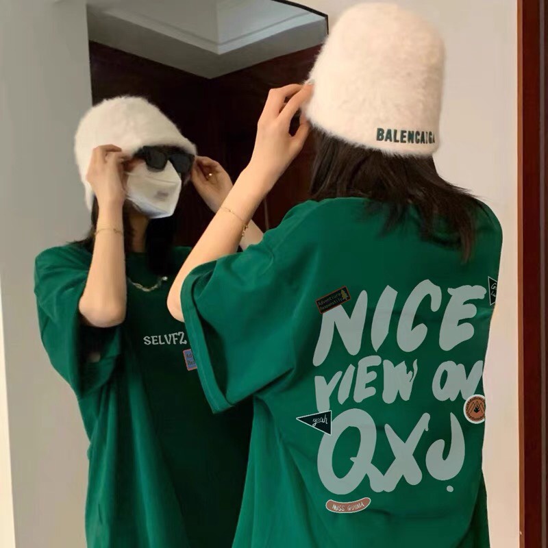 Áo Thun Tay Lỡ Unisex NICE YIEW ON QXJ KL Unisex