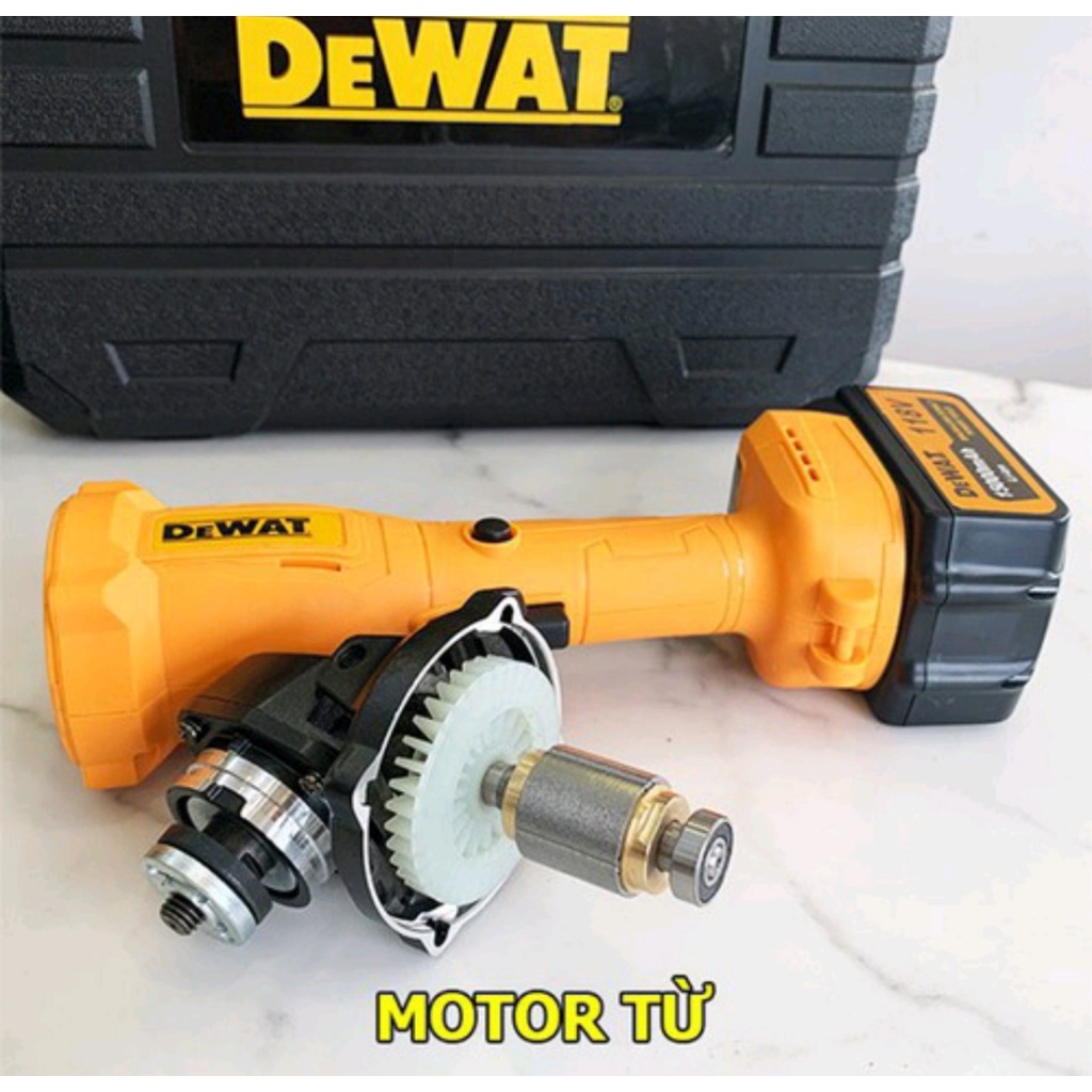 Mài Pin Dewat 118V - Không Chổi Than - Máy Cắt Cầm Tay - 2 PIN