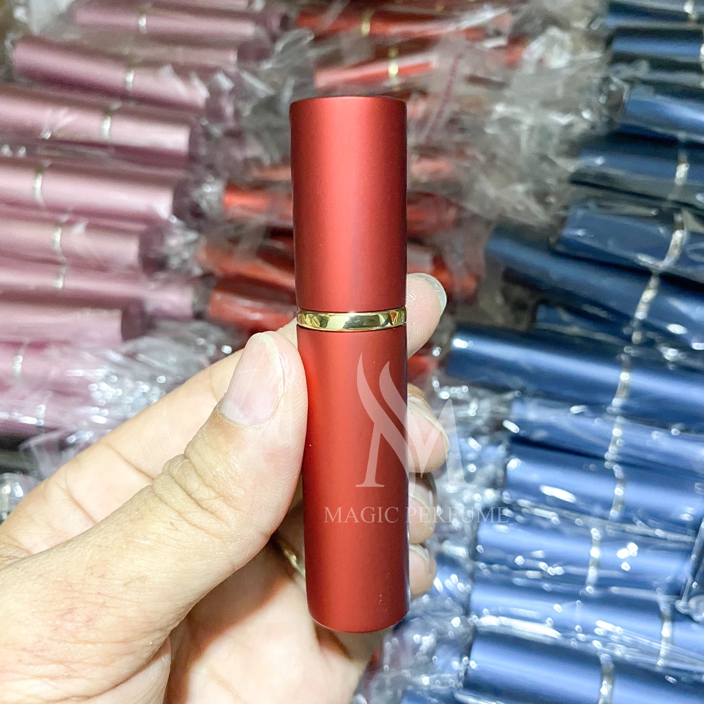 Chai lọ chiết nước hoa 5ml vỏ nhôm 2 lớp loại đẹp, không rò rỉ, chảy nước