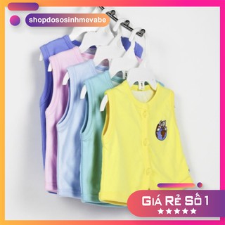 (Cho chọn màu) Áo GHI LÊ cotton MÀU Miatop cho bé sơ sinh đến 9kg/ Áo khoác ghile trẻ em