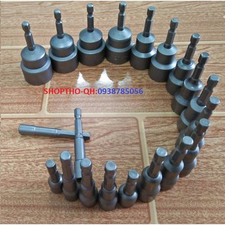 ĐẦU KHẨU CHÂN LỤC GIÁC DÀI 65MM CÁC KÍCH CỠ 5MM-19MM(CÓ TỪ TÍNH)