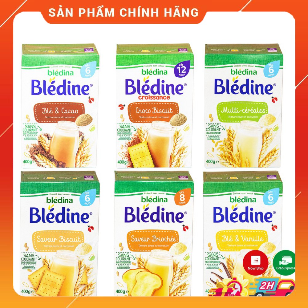 Bột pha sữa, bột lắc sữa Bledine nội địa Pháp 400gr cho bé ăn dặm, hàng chính hãng, date mới nhất