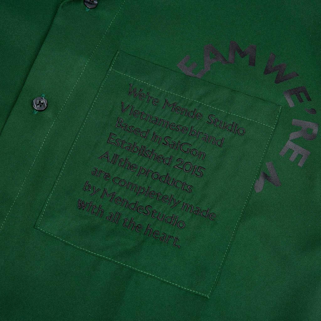Mende Studio shirt - Áo sơ mi nam Mende màu xanh lá