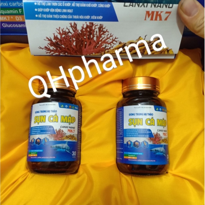 Viên uống Đông trùng hạ thảo Sụn Cá Mập hộp 2 lọ x 30 viên