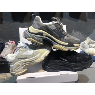 Hot giày Balen Triple s xám trắng đen nam nữ sneaker