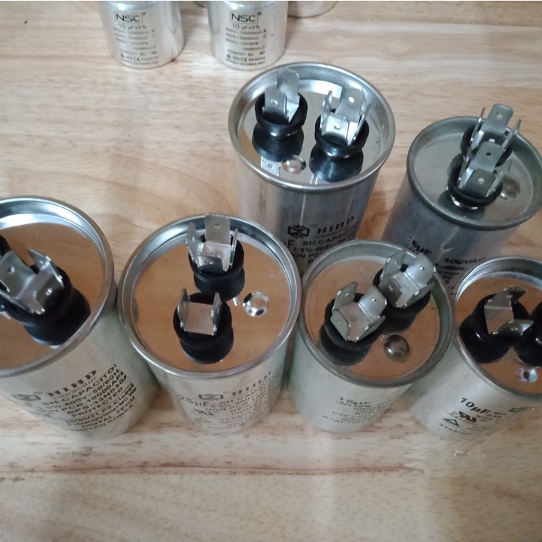 Tụ điện dùng cho điều hòa, máy giặt, máy bơm ...