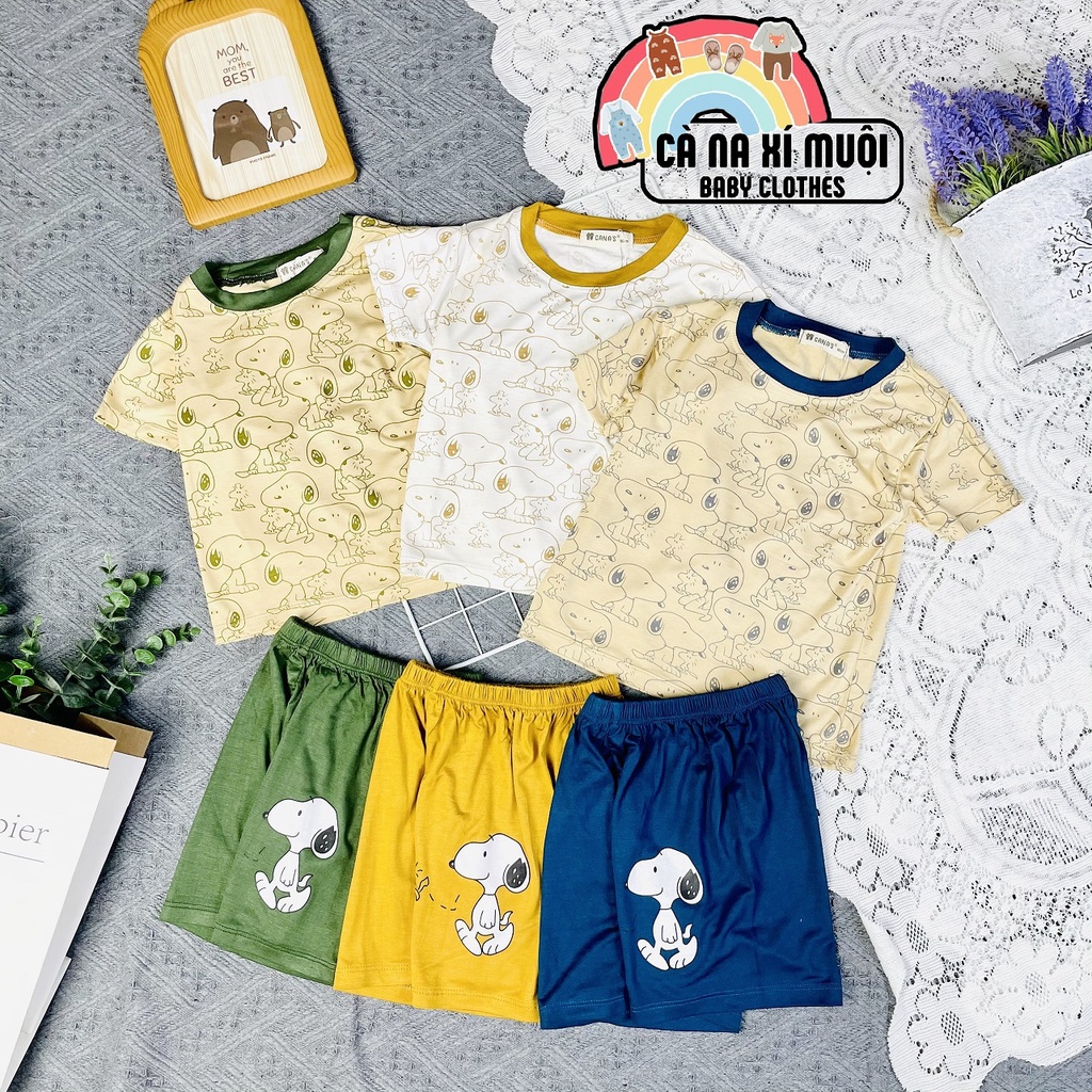 ✨Size(9-32Kg)Bộ Cộc Tay Thun LạnhFREE SHIPDể Thương Cho Bé Gái Bé Trai, Đủ Màu