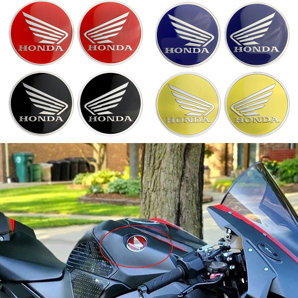 2 cái 3D Honda Logo Nhãn dán Chất liệu ABS Eagle Wings Nhãn dán Đối với Honda CBR600 190 400