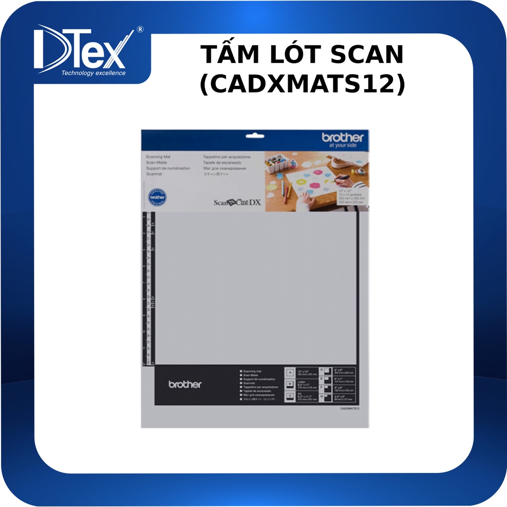 Tấm lót Scan vật liệu 12x12 inch (Khoảng 30x30cm) (CADXMATS12) - Hàng Chính Hãng
