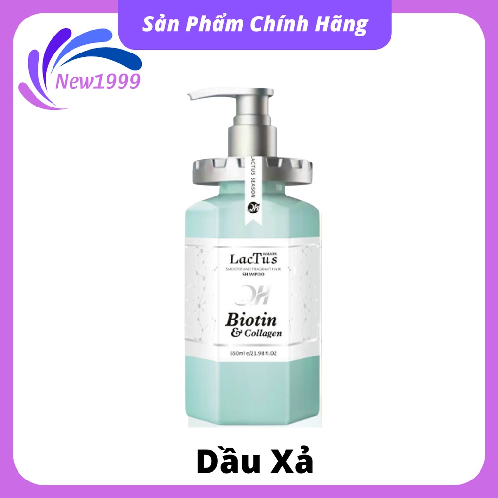 Dầu gội biotin lactus season ngăn gàu giảm rụng tóc QH collagen