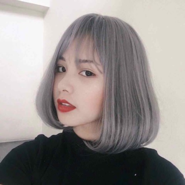 Tóc giả mái thưa vic ngắn cúp bầu 3050