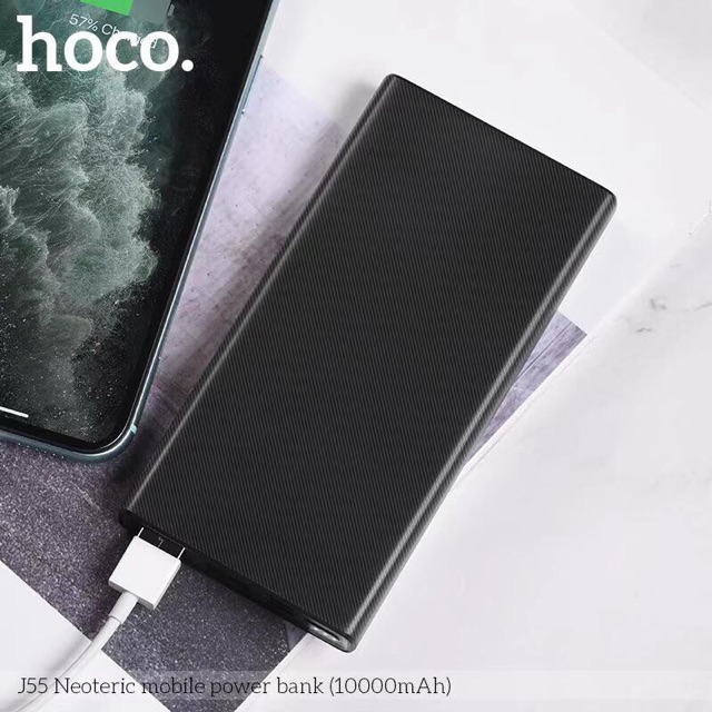 Sạc pin dự phòng 10000mah hoco j55 lõi polymer