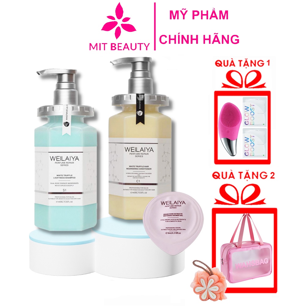 Dầu gội Weilaiya nấm Truffle, Dầu gội phục hồi Weilaiya Mit Beauty tóc suôn mượt sạch gàu sạch dầu hương thơm sang trọng