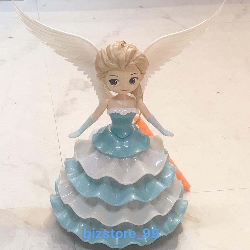 Đồ chơi Búp bê Công Chúa Elsa, Bạch Tuyết xoay vòng có nhạc Váy Tầng Xinh Xắn