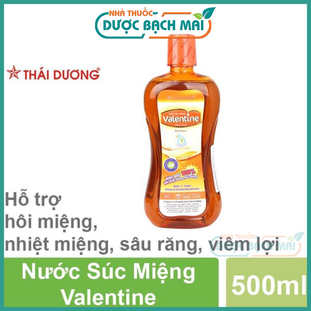 Nước súc miệng VALENTINE - Thái Dương - 500 ml