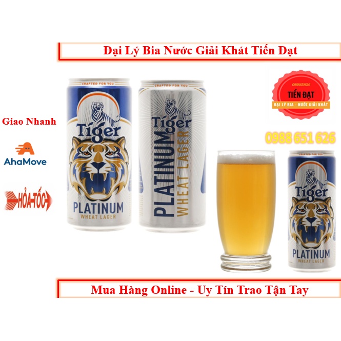 Lốc 6 Lon Bia Tiger Platinum Wheat Lager/Bia Lúc Mì 330ML [6 Lon X 330ML]