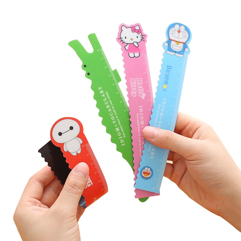 Combo 100 thước dẻo nhân vật hoạt hình dễ thương