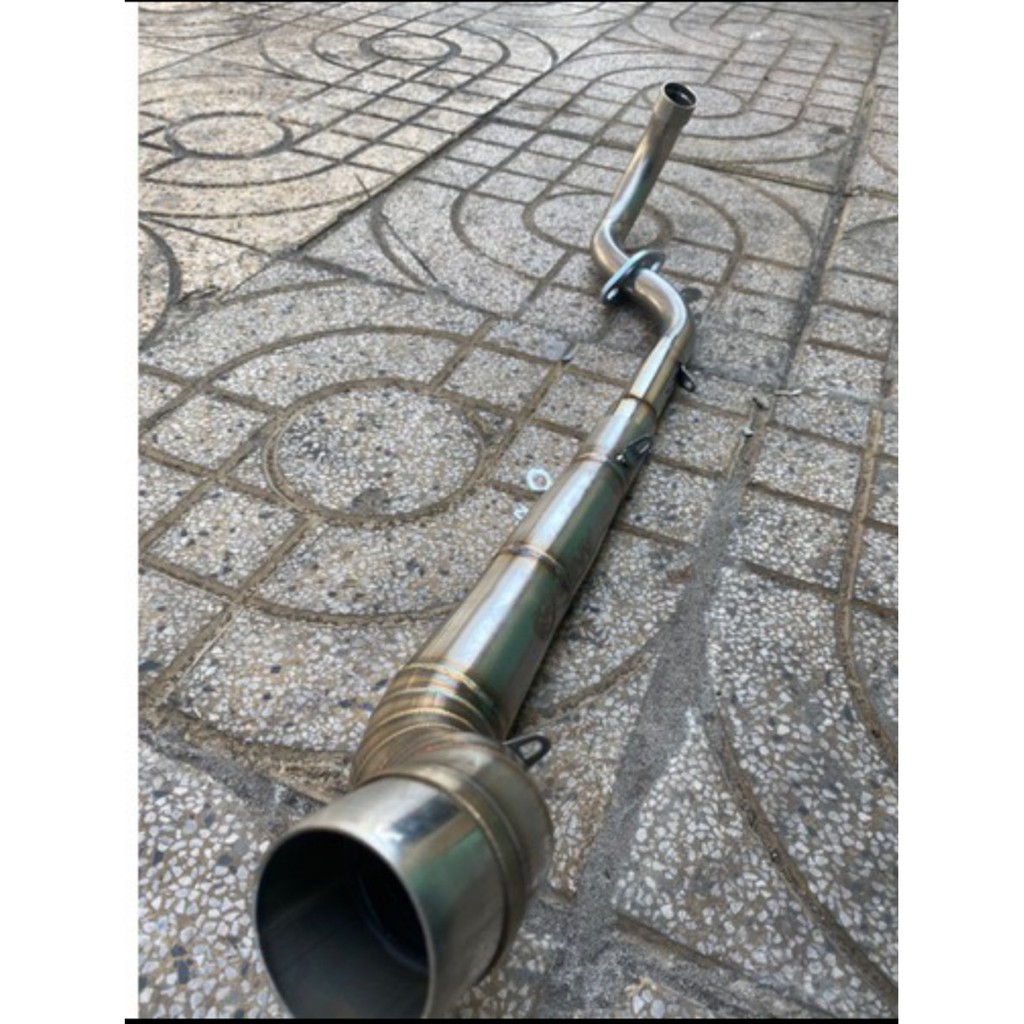 Cổ pô 2 khúc kiểu k1 gắn xe wave s 110 và wave blak 110 và wave rsx 110