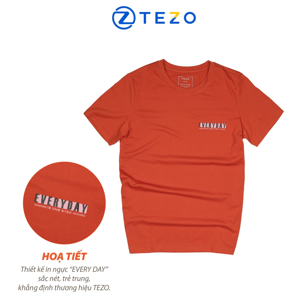 Áo phông nam in tràn hoạ tiết Tezo năng động thể thao 2203APOT06