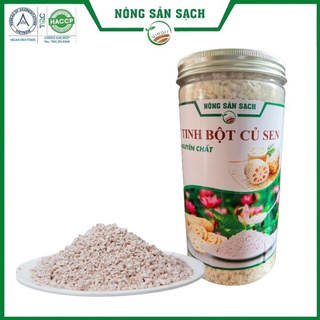Tinh bột củ sen từ trang trại nss đã được chứng nhận attp quôc tế