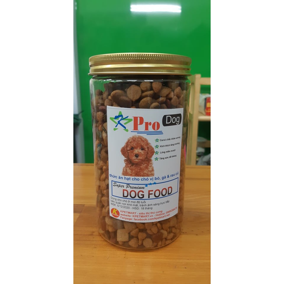 thức ăn cho chó KPRO DOG FOOD hộp 400g (dùng được cho chó con và chó trưởng thành)