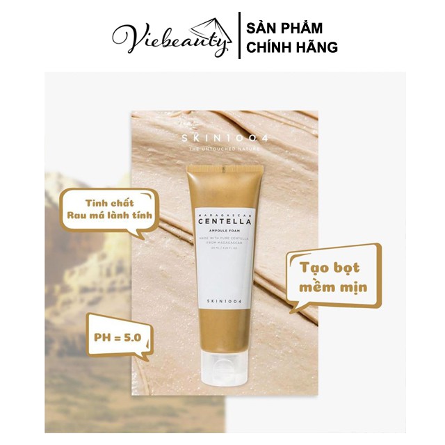 Sữa Rửa Mặt Rau Má Cho Da Mụn, Dưỡng Ẩm Skin1004 Madagascar Centella Ampoule Foam 125ml - Khongcoson | BigBuy360 - bigbuy360.vn