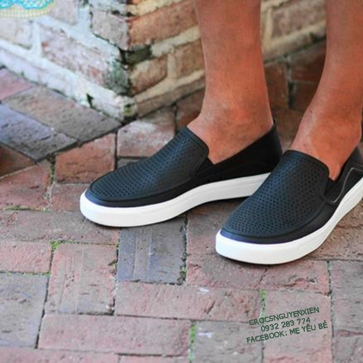 Giày nhựa đi mưa chống hôi chân -Croslite-Citilane-Roka-Slip-on cho nam màu Đen | BigBuy360 - bigbuy360.vn
