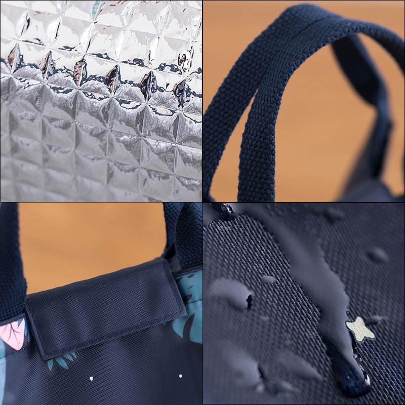 ONLY HOUSE Túi Đựng Hộp Cơm Trưa Giữ Nhiệt Sức Chứa Lớn Dày Dặn