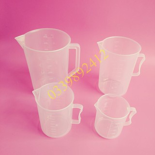 Ca nhựa đong, ca đong nhựa có vạch chia 300ml, 500ml, 1000ml,2000ml,3000ml