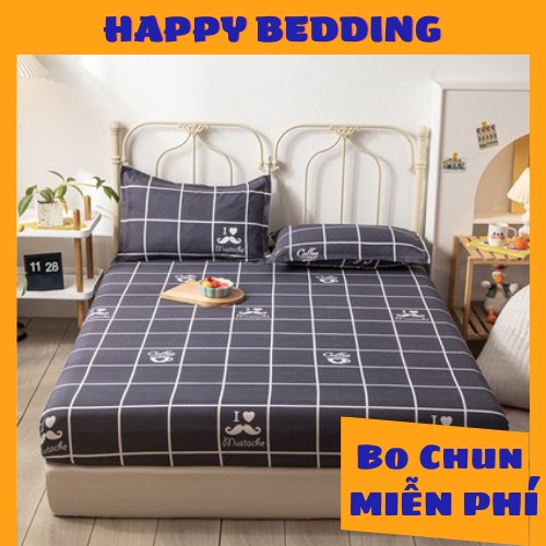 Ga Trải Giường Cotton Poly Bốn Mùa Đủ Size - HappyBedding (Bo Chun Miễn Phí) | BigBuy360 - bigbuy360.vn
