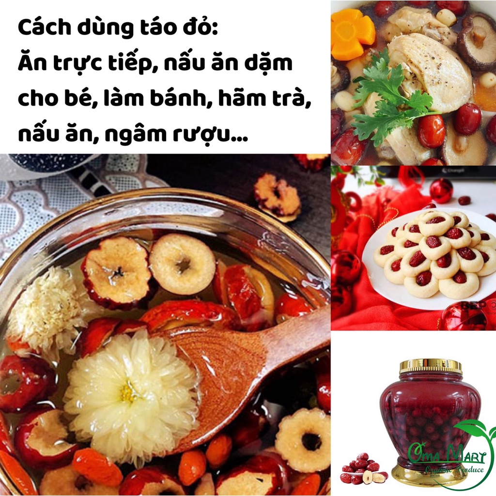 Táo đỏ Hotan hữu cơ Green Nature 500g