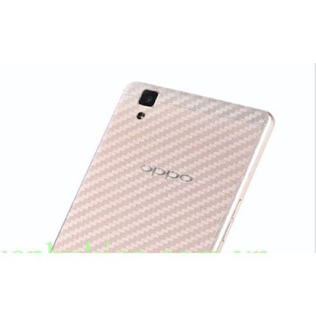 Oppo F1S (A59) /Neo 9S (A39) /F1 (A35) /Neo 7 (A33) /F1 Plus (R9) _Dán carbon mặt sau