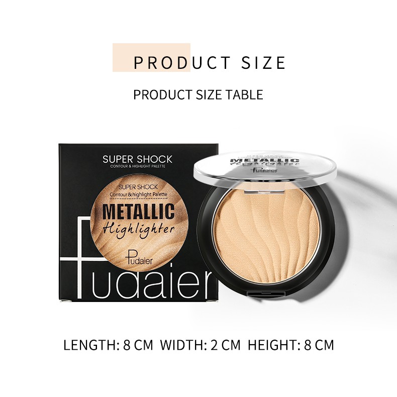 Phấn bắt sáng Pudaier phối nhũ lấp lánh mang lại lớp trang điểm nổi bật 51g