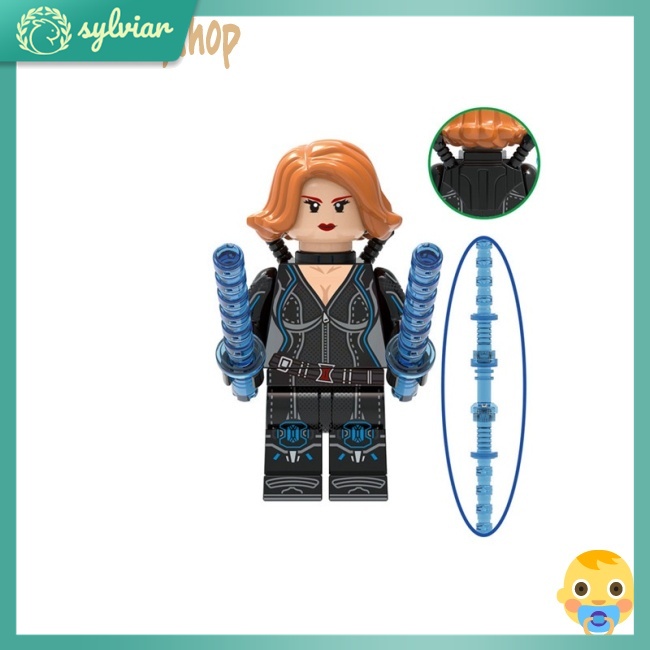 [sylviar] Mô Hình Siêu Anh Hùng Black Widow Minifigures, Lego