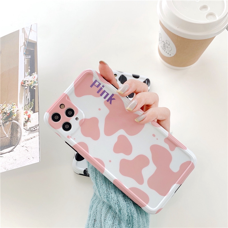 Ốp điện thoại mềm in họa tiết da bò cho iPhone 12 11 Pro MAX i7 i8 plus XR XS MAX SE 2020 | BigBuy360 - bigbuy360.vn