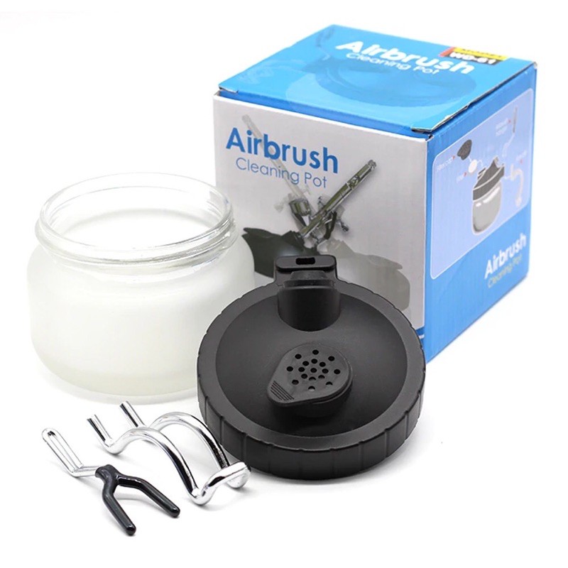 Bình vệ sinh súng sơn - Bình súc rửa bút sơn Airbrush Cleaning Pot