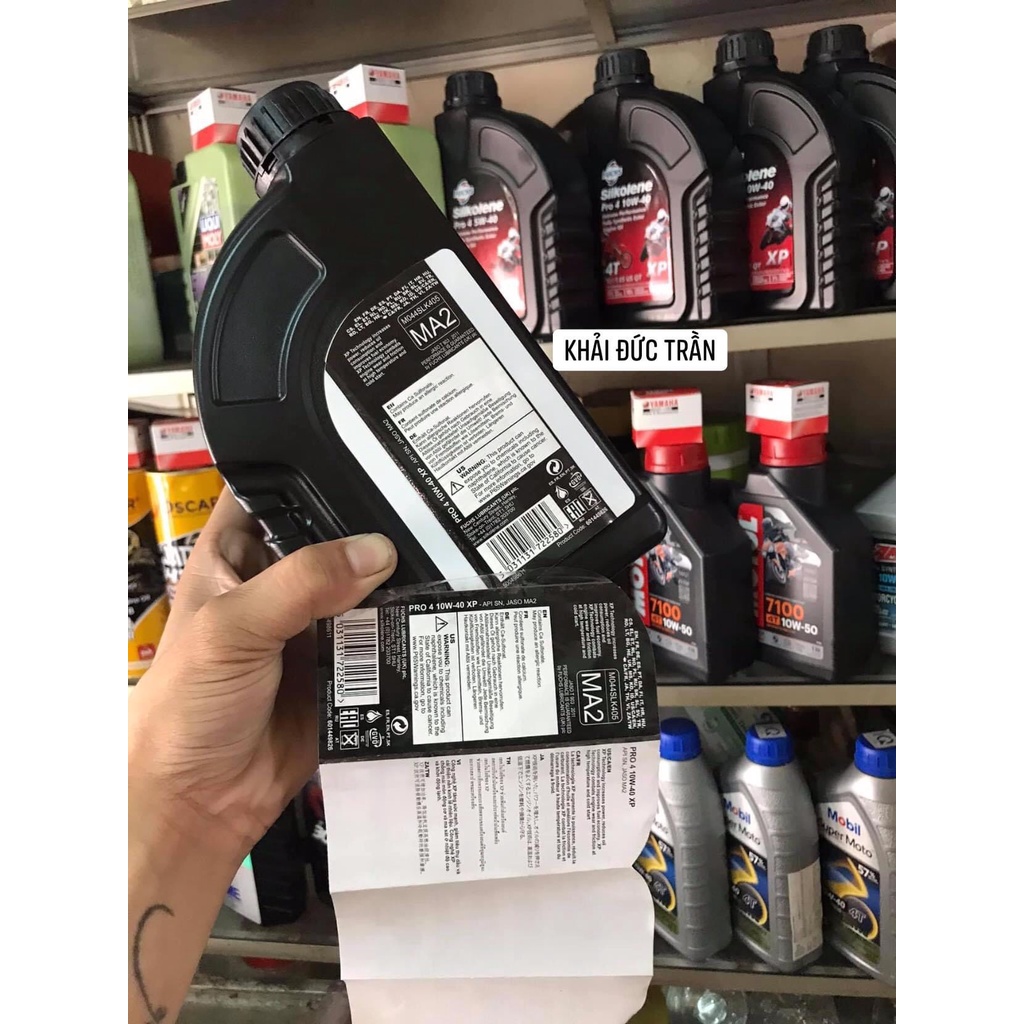 Nhớt FUCHS SILKOLENE Pro 4 10W40 mẫu mới các dòng xe tay côn xe số - FS