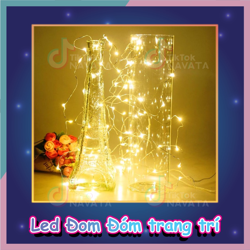 Đèn Đom Đóm Fairylight trang trí decor quà tặng đẹp long lanh dài 1m 2m sử dụng pin | BigBuy360 - bigbuy360.vn